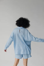 Load image into Gallery viewer, Janni &amp; George Sky Blue Linen Shirt
