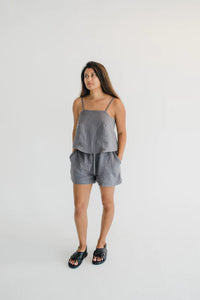 Janni & George Charcoal Shorts