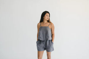 Janni & George Charcoal Shorts