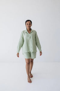 Janni & George   L/S Mint Green Shirt