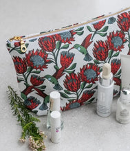 Load image into Gallery viewer, A Love Supreme Small Toiletry Bag - Bloom - Light Blue Multi Coloured
