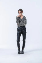 Load image into Gallery viewer, Signature Venice Collared Shirt - Black/Crème
