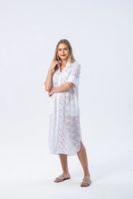 Load image into Gallery viewer, Signature Tahiti Shirt Dress - White
