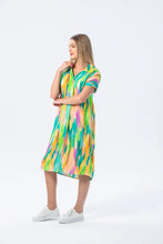 Load image into Gallery viewer, Signature Barcelona Dress - Green Abstract
