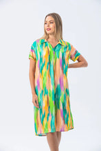 Load image into Gallery viewer, Signature Barcelona Dress - Green Abstract
