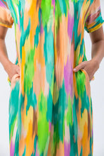 Load image into Gallery viewer, Signature Barcelona Dress - Green Abstract
