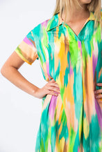 Load image into Gallery viewer, Signature Barcelona Dress - Green Abstract
