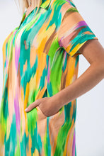 Load image into Gallery viewer, Signature Barcelona Dress - Green Abstract
