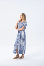 Load image into Gallery viewer, Signature Antiqua Striped Dress - Blue and White
