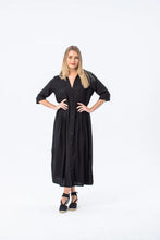 Load image into Gallery viewer, Signature Santorini Pintuck Dress -Black
