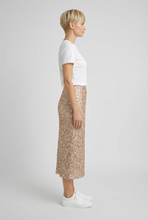 Load image into Gallery viewer, Jo Champ Velvet Sequin Skirt - Nude
