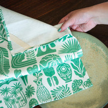 Load image into Gallery viewer, A Love Supreme Tea Towel  - Africa Roots Yellow on White
