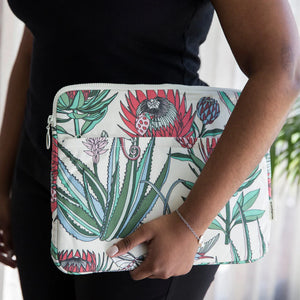 A Love Supreme 15” Laptop Sleeve - Bloom Red on Cream