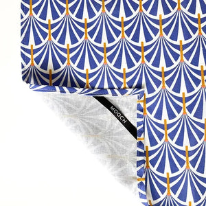 Mooch Tea Towel - Graphic Palm Royal Blue