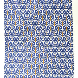 Mooch Tea Towel - Graphic Palm Royal Blue