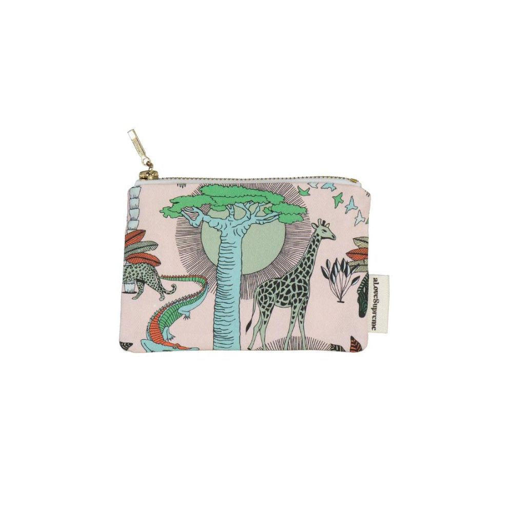 A Love Supreme Coin Purse - Animal Kingdom Pink