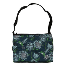 Load image into Gallery viewer, A Love Supreme Medium Cooler Bag - Protea Blue on Gunmetal
