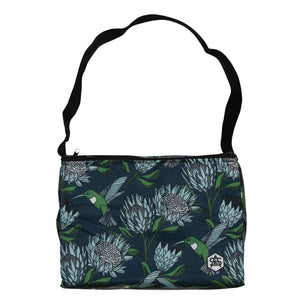 A Love Supreme Medium Cooler Bag - Protea Blue on Gunmetal