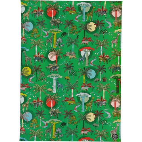 A Love Supreme Wrapping Paper - Animal Kingdom Green
