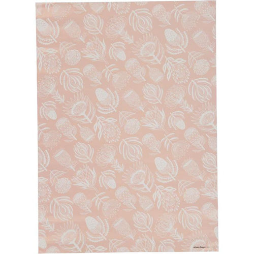 A Love Supreme Wrapping Paper - Floral Kingdom White on Pink