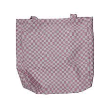 Load image into Gallery viewer, IY Cotton Tote - Warped Check Pink
