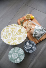 Load image into Gallery viewer, A Love Supreme Bowl Covers Gift Set - Floral Kingdom Ochre on  White
