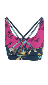 Rush Free My Heart Sports Bra - Cobalt Leopard