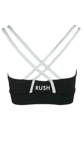 Rush Free My Heart Sports Bra - Black & White
