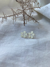 Load image into Gallery viewer, Liwo Brass Daisy Stud Earrings on Sterling Silver Posts
