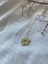 Load image into Gallery viewer, Liwo Brass Daisy Pendant on Sterling Silver Chain
