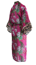 Load image into Gallery viewer, Rush Chiffon Kimono Cover Up - Leopards Kiss Pink

