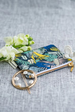 Load image into Gallery viewer, A Love Supreme Coin Purse - Floral Kingdom White on Sage
