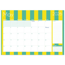 Load image into Gallery viewer, Macaroon A3 Desk Calendar - Circus Stripe
