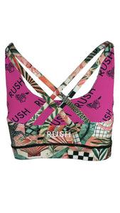 Rush Free my Heart Sports Bra - Sunkissed Safari