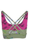 Load image into Gallery viewer, Rush Free my Heart Bra - Lunch with Leopards Sage
