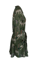 Load image into Gallery viewer, Rush Flare Dress - Okavango Olive
