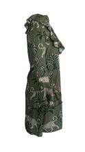 Load image into Gallery viewer, Rush Flounce Dress - Okavango Olive
