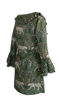 Load image into Gallery viewer, Rush Flounce Dress - Okavango Olive
