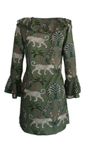 Load image into Gallery viewer, Rush Flounce Dress - Okavango Olive
