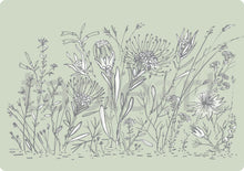 Load image into Gallery viewer, Tableart Placemats Rectangle 4 pack - Graphic Fynbos Sage Green
