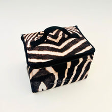 Load image into Gallery viewer, zebra print lunch cooler bag
