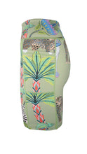 Load image into Gallery viewer, Rush High Waist Shorts - Lunch with Leopards Sage
