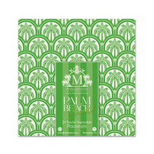 Load image into Gallery viewer, Round Disposable Placemats with Matching Coasters - Palm Beach Emerald
