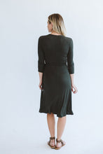 Load image into Gallery viewer, Trinity Betty Wrap Dress - Olive
