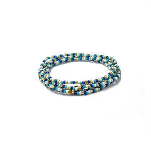 Kiki Collection Beaded Bracelet - Into the Blue