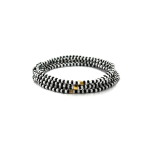 Kiki Collection Beaded Bracelet - Zebra Crossing