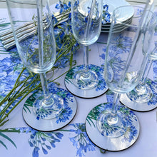 Load image into Gallery viewer, Tableart Coasters Round 6pk - Agapanthus

