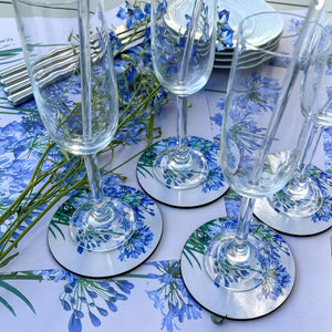 Tableart Coasters Round 6pk - Agapanthus