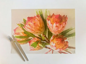Tableart Disposable Placemats - Protea Robijn (Red)