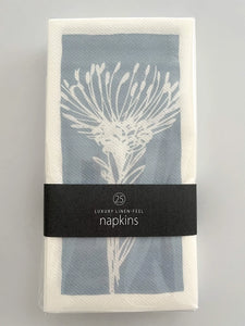 Tableart Slim Disposable Napkins 25pk - Pincushion Blue